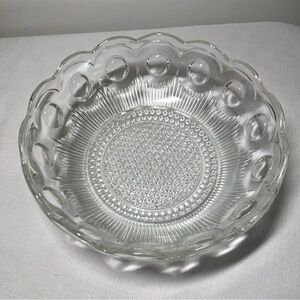 Antique Bartlett Collins Manhattan Glass Berry or Salad Serving Bowl.